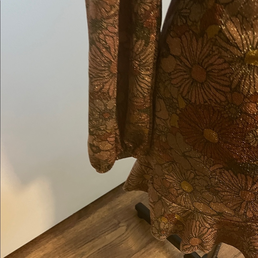 Beach Riot Floral Long Sleeve Dress - orange and Brown - Picture 7 of 10
